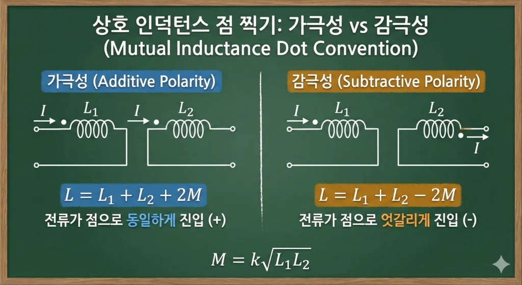 mutual-inductance-dot-convention-additive-vs-subtractive-diagram